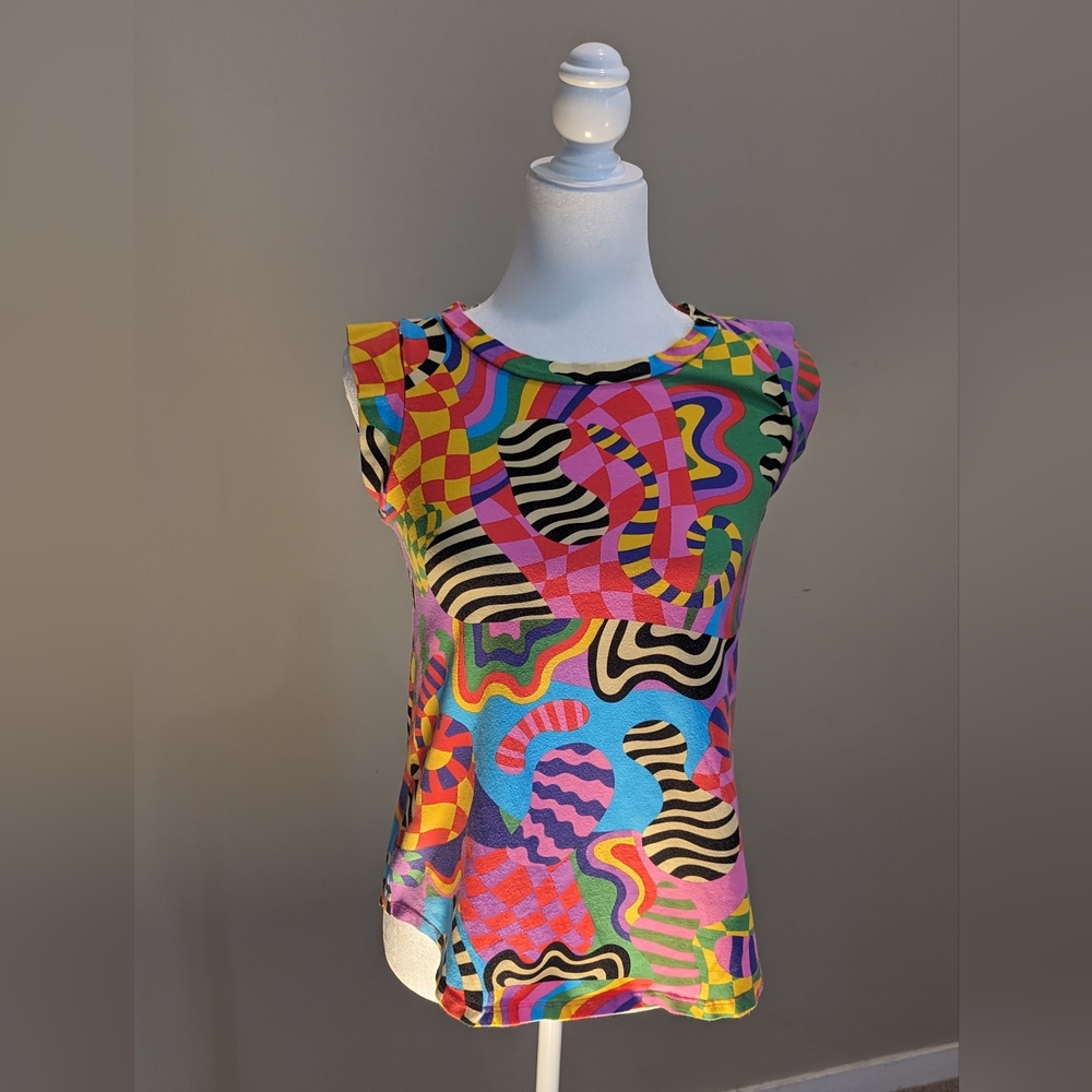 Nooworks Multi Colored Sleeveless Top